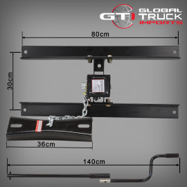 Spare Wheel Carrier 22.5in Rims with Cross Girder - Hino, Mitsubishi Fuso & Isuzu