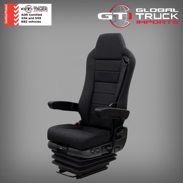 Commander air suspension truck seats designed for passenger and dual steer applications.