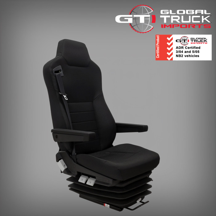 Premium Air Ride Suspension Seat With Seat Belt And Armrests