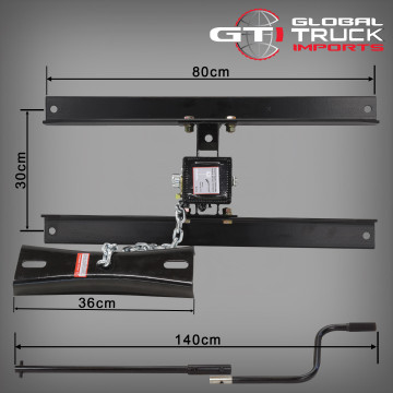 Spare Wheel Carrier 22.5in Rims with Cross Girder - Hino, Mitsubishi Fuso & Isuzu
