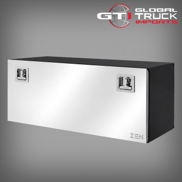 Large truck tool box by Daken fitted as a durable truck bed tool box for commercial vehicles.