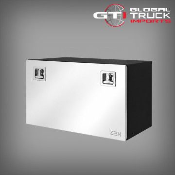 Heavy-duty truck tool box built as a secure tool box in truck for everyday commercial use.