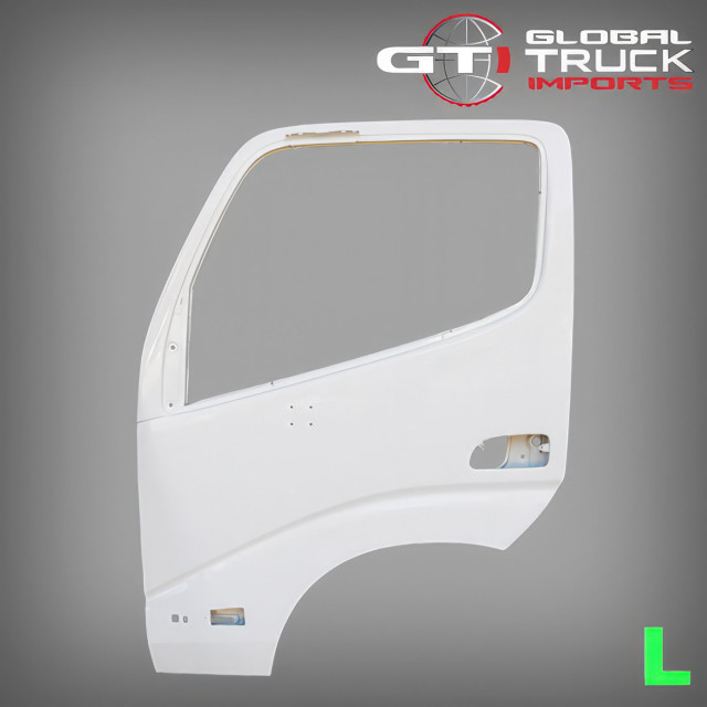 Door Shell White L/H (With Reflector Type) - Hino Dutro 300 Series XZU3 XKU4 XZU4 XKU6 XZU6 2003 On