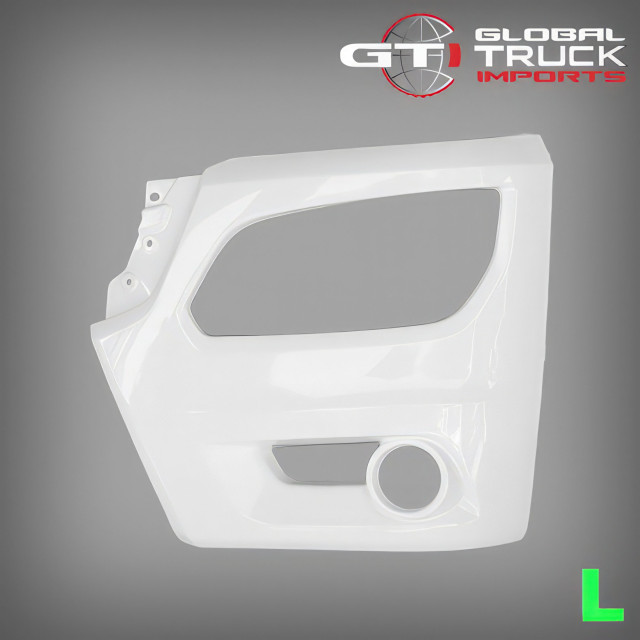 Bumper Bar Corner White L/H - Hino 500 Series FG FL FM GH 2017 On