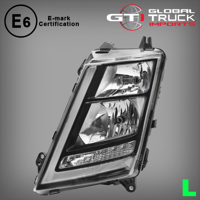 Headlight Black L/H - Volvo FH FM 2013 to 2021