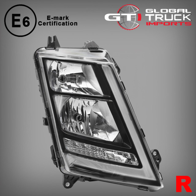 Headlight Black R/H - Volvo FH FM 2013 to 2021