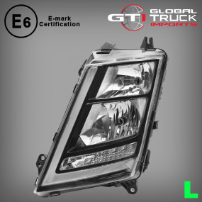 Headlight Black L/H - Volvo FH FM 2013 to 2021