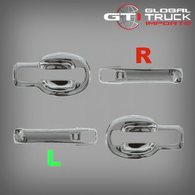 Outer Door Handle Chrome Cover Set - Hino Pro 500 700 Series 2003 On