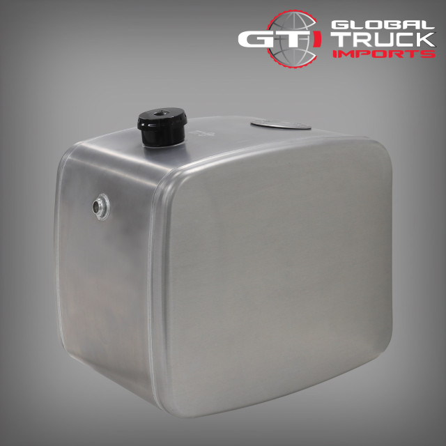 Durable aluminium hydraulic oil tank designed as a compact hydraulic tank for dump and tow trucks.