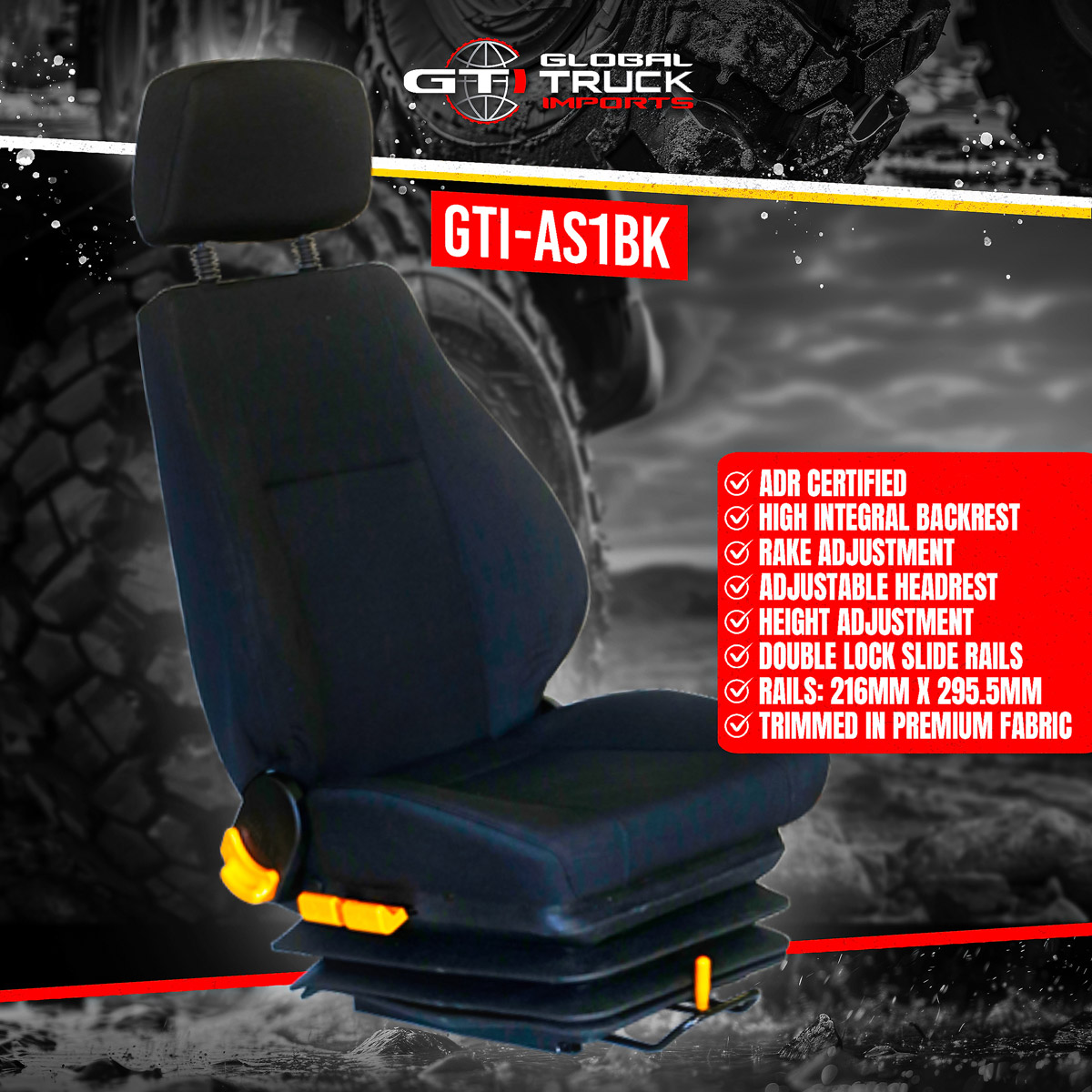 Luxury Air Suspension Seat Features