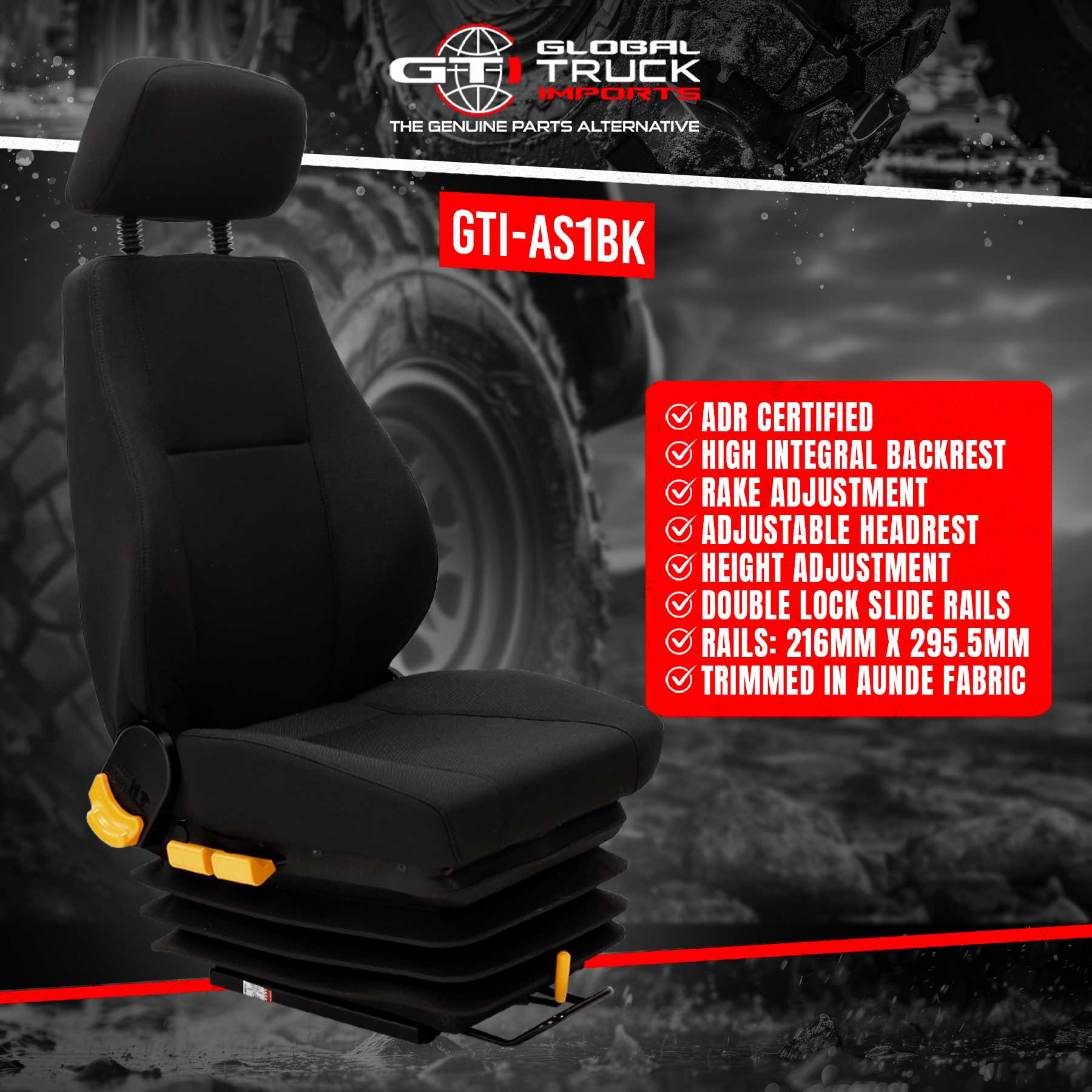 Luxury Air Suspension Seat Features