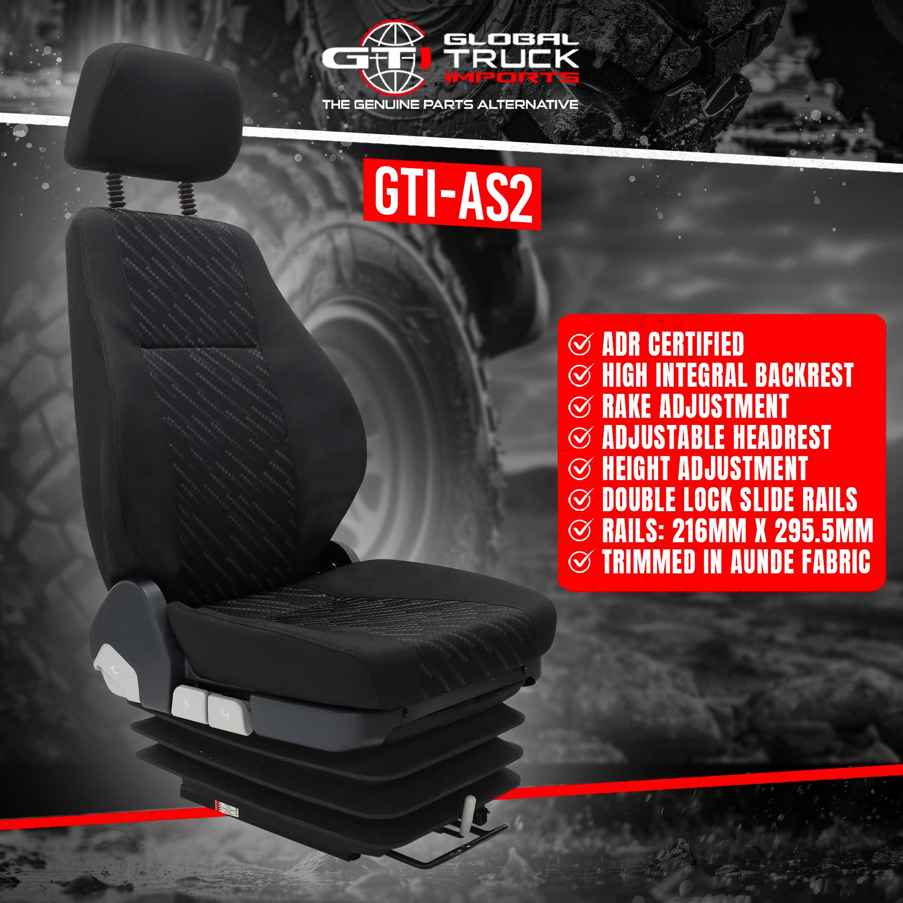 Luxury Air Suspension Seat Features