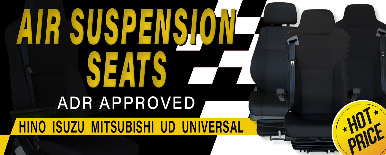 Air Suspension Seats - Hino, Mitsubishi Fuso, Isuzu and Universal